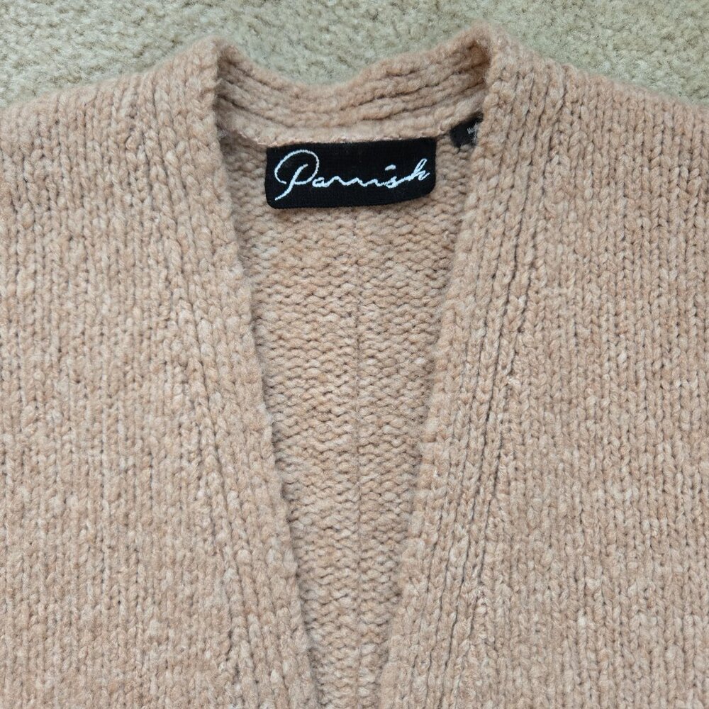 Parrish LA Wool Cashmere Cardigan Sweater Thick - Picture 3 of 12